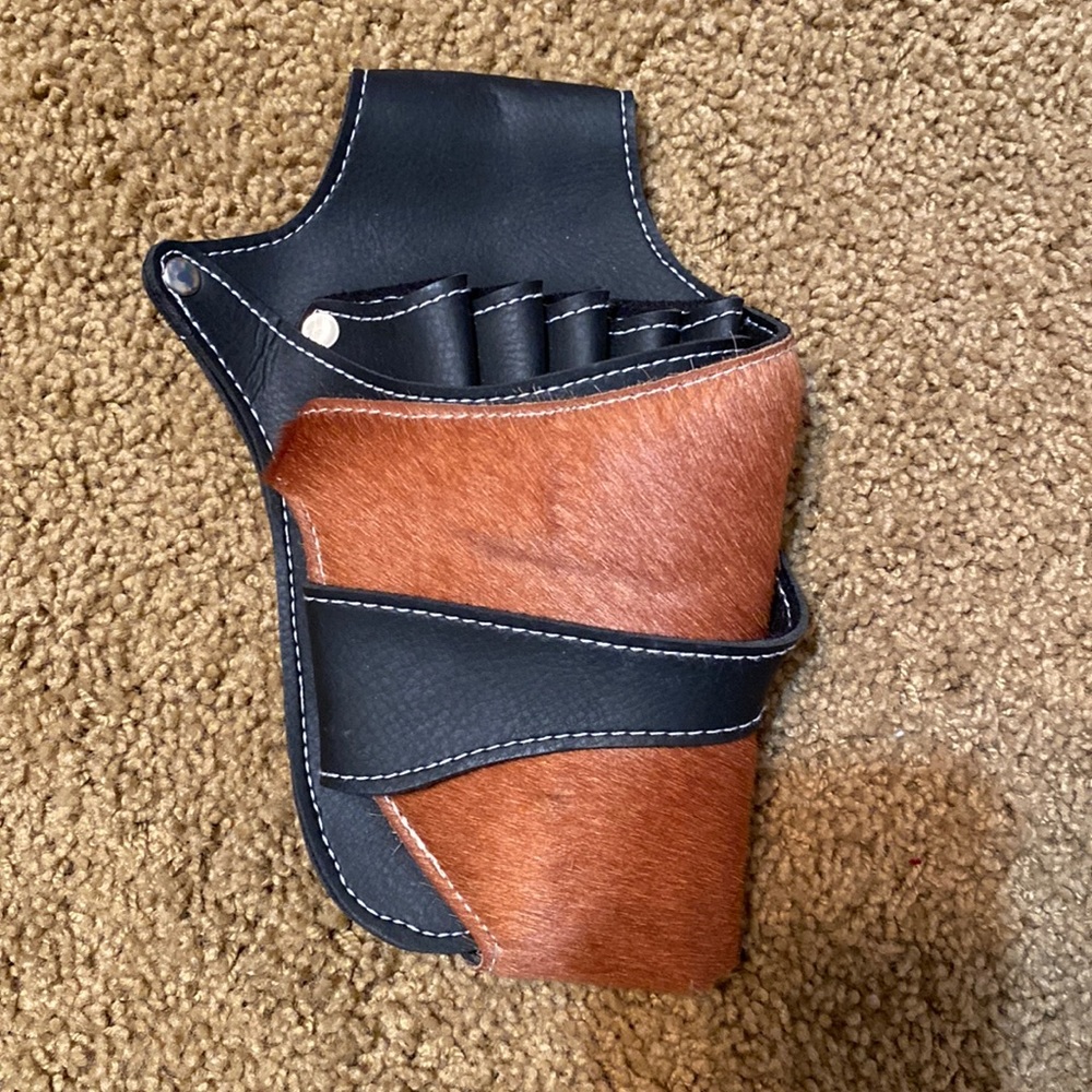 REAL COW HAIR STYLIST SCISSOR HOLSTER